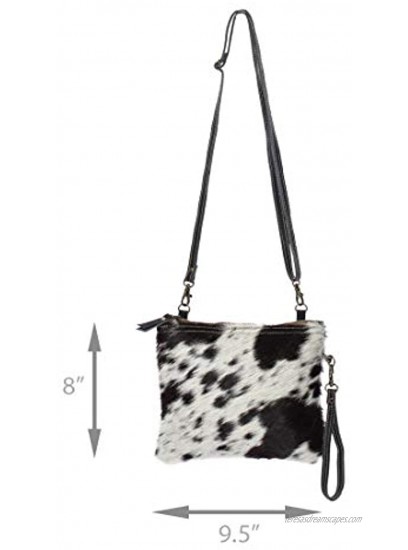 Myra Bag White & Black Cowhide Shade Bag S-1172