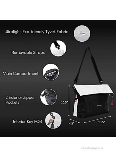 Sherpani Vale Tyvek Crossbody Bag Ultralight Tote Bag Casual Shoulder Bag Purse Handbag Crossbody Purse for Women