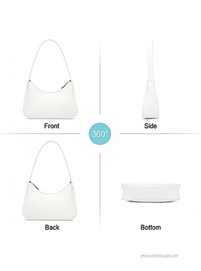 Shoulder Bags for Women Cute Hobo Tote Handbag Mini Clutch Purse with Zipper Closure