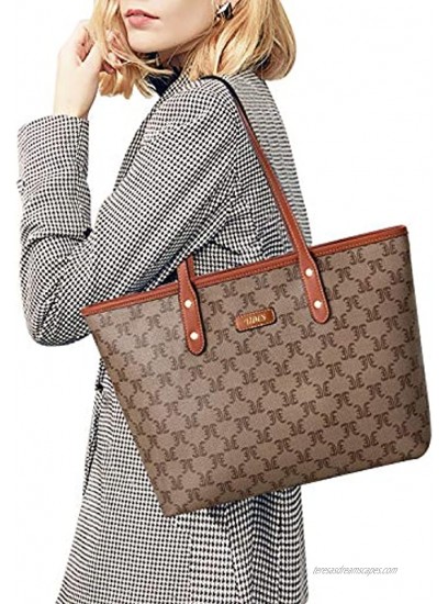 TIBES Women Satchel Handbags Purse Fashion Vegan Leather Tote for Ladies Vintage Shoulder Bag Top Handle Bags Large