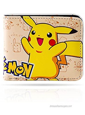 Anime Pikachu Bifold Leather Wallet Purse Credit Card Holder WC Pikachu 1