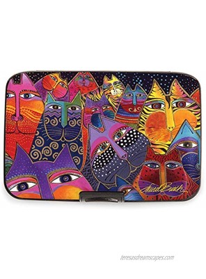 Fig Design Group Armored Wallet RFID Secure Data Theft Protection Credit Card Case Laurel Burch Fantasticats