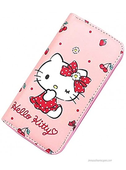 Kerr's Choice Pink Kitty Purse Kitty Cat Wallet Cute Wallet for Girls Women