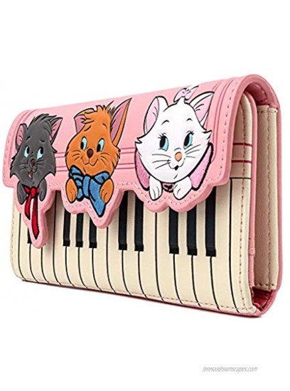 Loungefly Disney Aristocats Piano Kitties Faux Leather Wallet