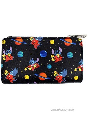 Loungefly x Disney Lilo and Stitch in Space Allover-Print Flap Wallet