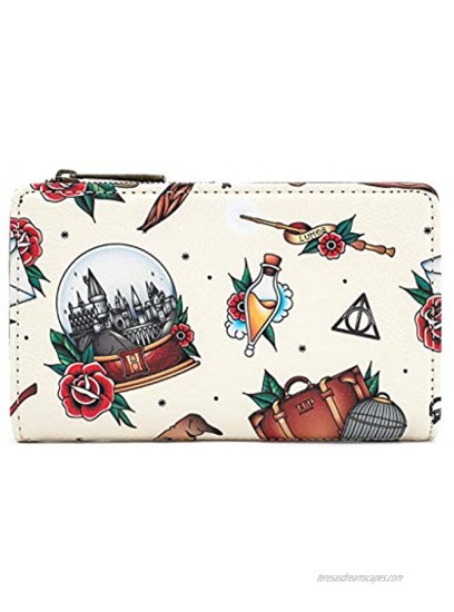 Loungefly x Harry Potter Tattoo All-Over Print Wallet