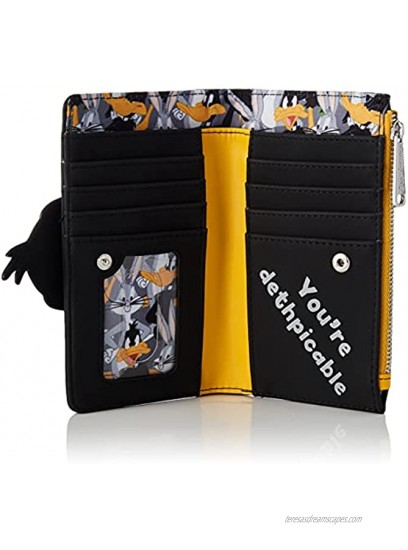 Loungefly x Looney Tunes Daffy Duck Cosplay Flap Wallet Black One Size