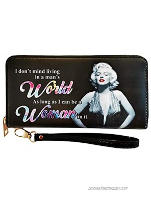 Marilyn Monroe Wallet with Zipper- Women's World