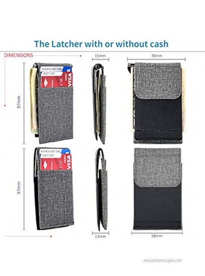 The Latcher and The Rȳd: The Modular Minimalist Capable Wallets Synthetic Canvas Leather