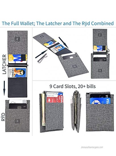 The Latcher and The Rȳd: The Modular Minimalist Capable Wallets Synthetic Canvas Leather