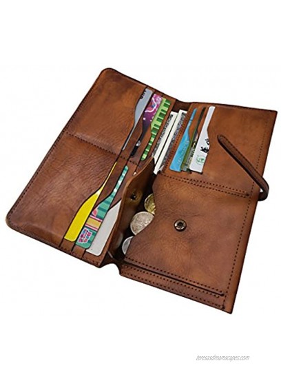 Wallets for Women Genuine Leather Card Organizer Dip Dye Coin Purse Ladies Ultrathin Wallets