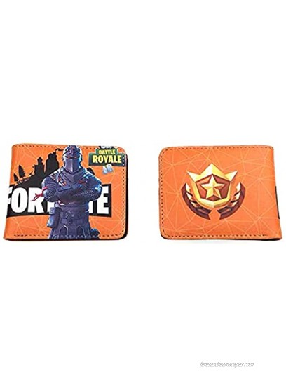 Youth Boys BI-Fold Wallet With Coin Purse For Battle Royale Video Game Gift Short Pocket Wallets Gfortnitr Wallet 4.5 x 3.5