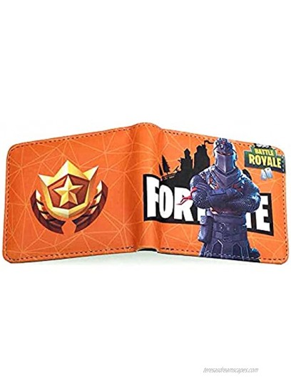 Youth Boys BI-Fold Wallet With Coin Purse For Battle Royale Video Game Gift Short Pocket Wallets Gfortnitr Wallet 4.5 x 3.5